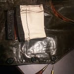 réparation poches gilet cuir